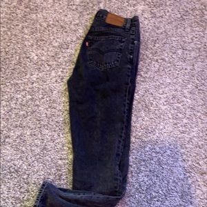 Levi black mom jeans
